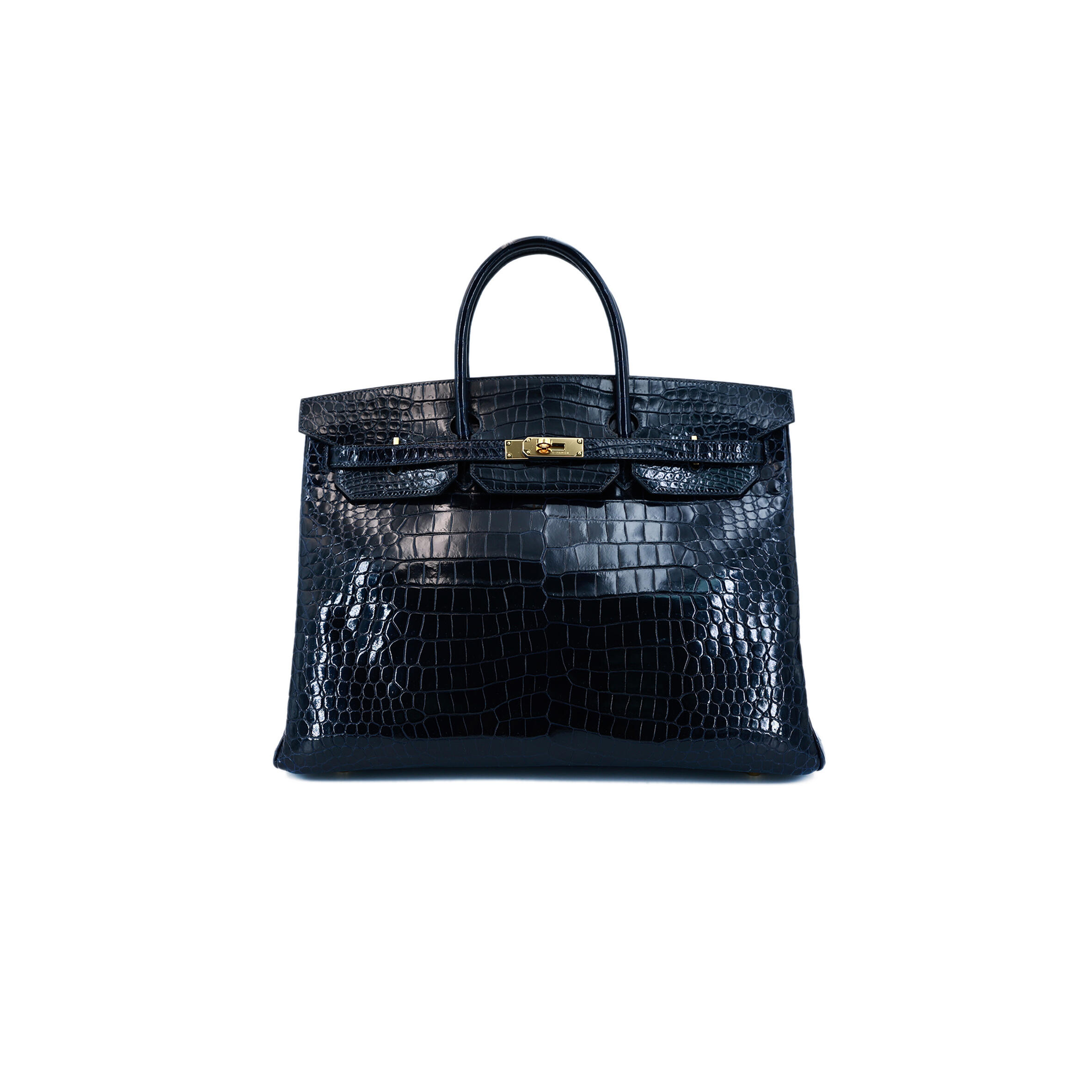 H**me5 MASTER BIRKIN 40 MATTE BLACK CROCODILE BAG BK3078SCROCOGPN (40*30*21cm) Master Quality